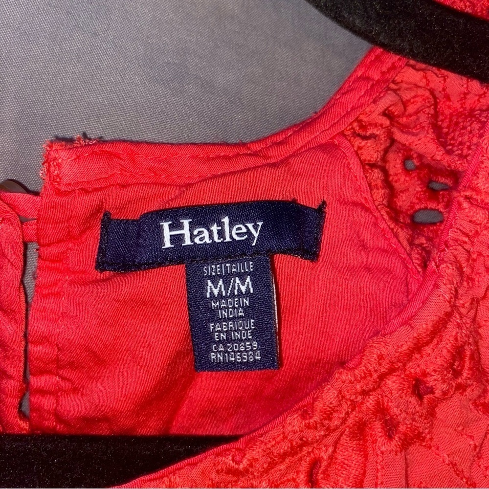 Women’s Hatley Kaia Eyelet Dress Medium Rouge Red - Picture 7 of 11